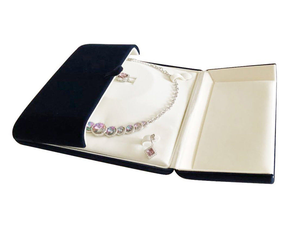 Blue Velvet Jewelry Box  (Jewelry Set)