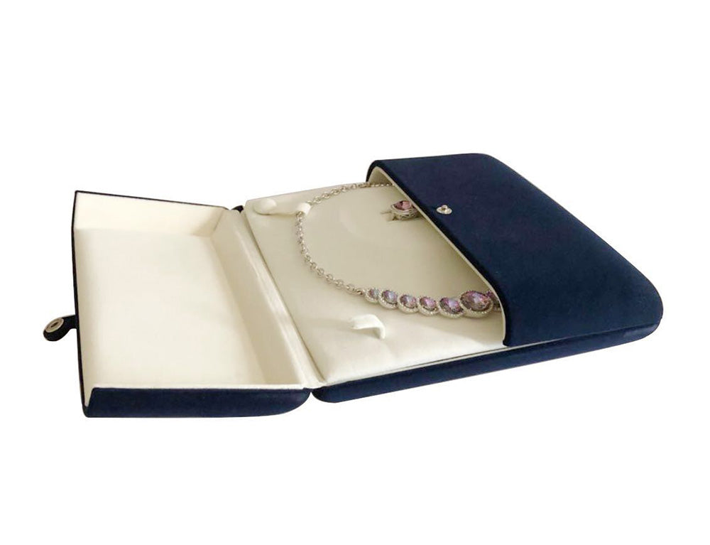 Blue Velvet Jewelry Box (Jewelry Set)