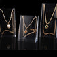 Clear Acrylic Necklace Stands Set of 3 PCs