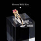 3 Piece Set Ring Stands Clear Acrylic Riser for Display