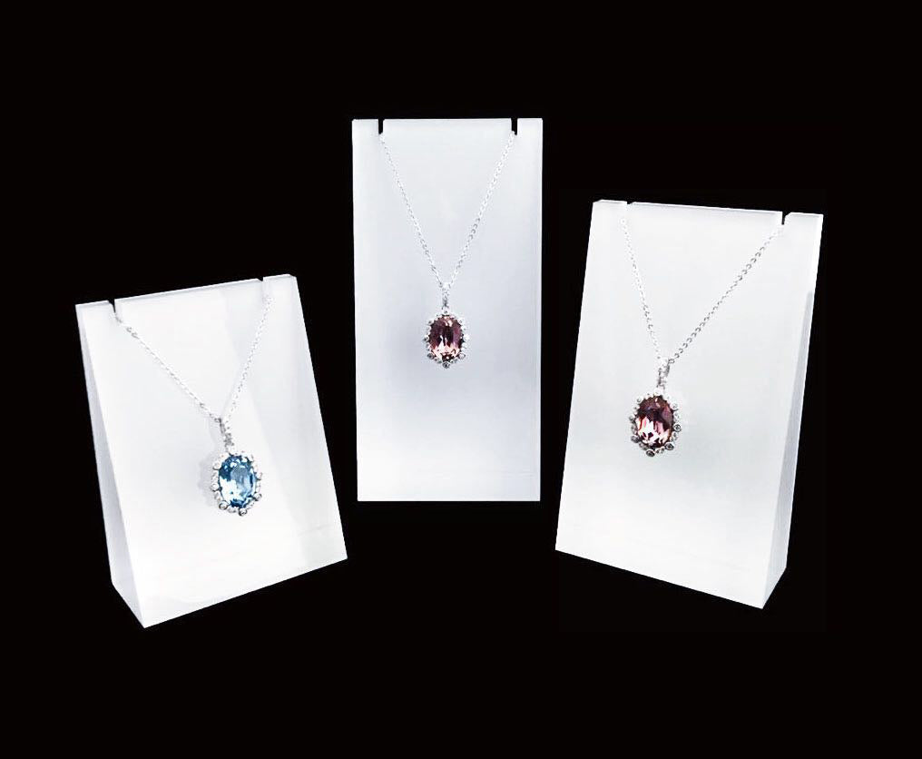 Necklace Display Stand Fine Exhibition Shows (Set of 3)