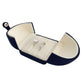 Blue Velvet Jewelry Box Double Ring Gift Packaging
