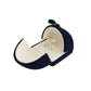 Blue Velvet Jewelry Box Double Ring Gift Packaging
