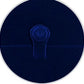 Blue Velvet Jewelry Box Double Ring Gift Packaging