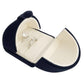 Blue Velvet Jewelry Box Double Ring Gift Packaging