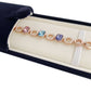 Jewelry Gift Box Bracelet Necklace Navy Blue Velvet