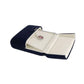 Double Function Navy Blue Velvet Pendant Earrings Necklace Gift Box