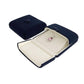 Double Function Navy Blue Velvet Pendant Earrings Necklace Gift Box
