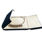 Dark Blue Velvet Banquet Large Necklace Gift Box