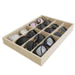 Large Velevet Beige Sunglass Trays Eyewear Storage Draw Divider