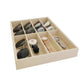 Large Velevet Beige Sunglass Trays Eyewear Storage Draw Divider