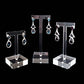 Svea Display Jewelry Earrings High End Clear Acrylic Stands Blocks for Trade Show Photo Gallery Store Exhibit Presentation Set of 3PCs