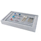 Small dark grey ring tray drawer insert divider