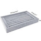 Small dark grey ring tray drawer insert divider