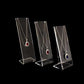 Necklace Display Stands Clear Acrylic Premium Grade Set of 3PCs