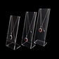 Necklace Display Stands Clear Acrylic Premium Grade Set of 3PCs
