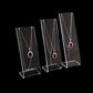 Necklace Display Stands Clear Acrylic Premium Grade Set of 3PCs