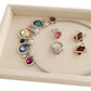 Beige Jewelry Collection Storage Tray