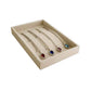 Beige Jewelry Collection Storage Tray for Necklaces