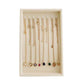 Beige Jewelry Collection Storage Tray for Necklaces
