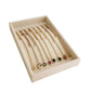 Beige Jewelry Collection Storage Tray for Necklaces