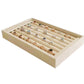 Beautiful Beige Jewelry Collection Storage Ring Tray
