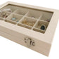 Premium Quality Stackable Rearrangeable Organizer with Glass Lid (Top Tray)