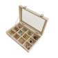 Premium Quality Stackable Rearrangeable Organizer with Glass Lid (Top Tray)