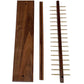 Walnut Wood Brass Pendant Necklace Organizer Stand (Large)