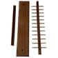 Solide Walnut Wood Necklace Stand Organizer with Brass Hooks (medium)